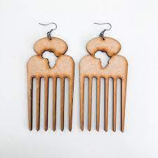 Wooden earing (6 pairs)